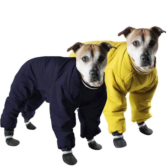 Muttluks Reversible snowsuit yellow/black never worn outside - Picture 2 of 3